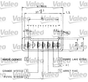 Выключатель VALEO для PEUGEOT 405 I (15B) 1.9 SPort MI-16 4x4