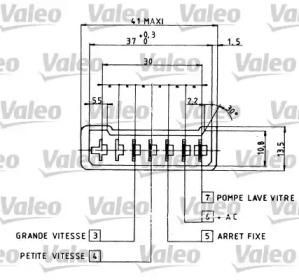 Выключатель VALEO для PEUGEOT 405 I (15B) 1.9 SPort MI-16 4x4