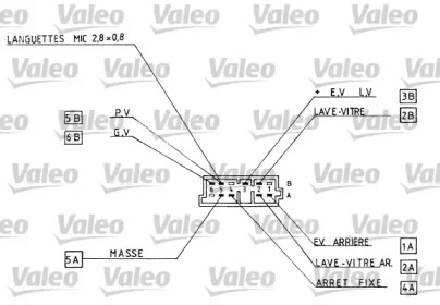 Выключатель / реле / блок управления освещения VALEO для PEUGEOT 106 I (1A, 1C) 1.6