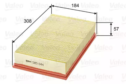 Воздушный фильтр VALEO для VW GOLF II (19E, 1G1) 1.8 GTI 16V