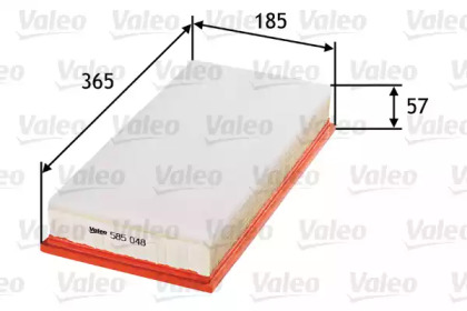 Воздушный фильтр VALEO для SKODA OCTAVIA I Combi (1U5) 1.6