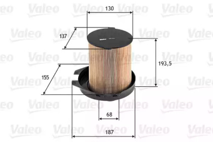 Воздушный фильтр VALEO для PEUGEOT 106 I (1A, 1C) 1.0