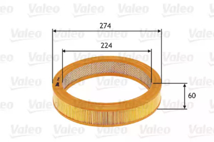 Воздушный фильтр VALEO для SKODA OCTAVIA I Combi (1U5) 1.6