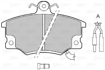 Тормозные колодки VALEO для ALFA ROMEO 146 (930_) 1.7 i.e. 16V (930.B1)