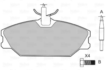 Дисковой тормозной механизм VALEO для DAEWOO LUBLIN II Фургон 2.4 TD (3304)