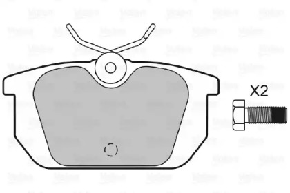 Тормозные колодки VALEO для ALFA ROMEO 146 (930_) 1.7 i.e. 16V (930.B1)