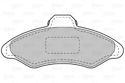 Тормозные колодки VALEO для FORD ESCORT '95 Фургон (AVL) 1.8 D