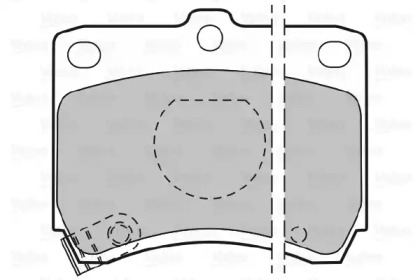 Дисковой тормозной механизм VALEO для KIA PRIDE (DA) 1.1 i