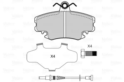 Дисковой тормозной механизм VALEO для RENAULT CLIO I (B/C57_, 5/357_) 1.4
