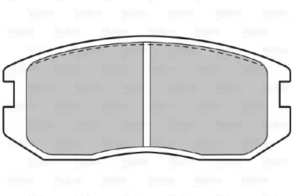 Тормозные колодки VALEO для MITSUBISHI LANCER V (CB_A, CD_A, CE_A) 1.3 (CB1A)