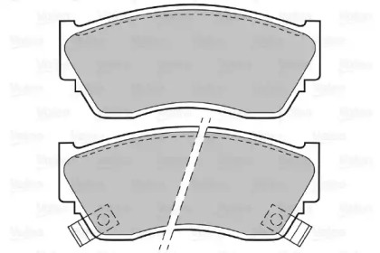 Тормозные колодки VALEO для NISSAN SUNNY III Liftback (N14) 1.6 i
