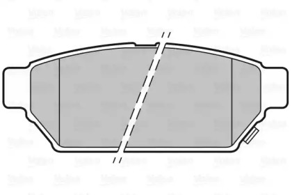 Тормозные колодки VALEO для MITSUBISHI LANCER V (CB_A, CD_A, CE_A) 1.3 (CB1A)