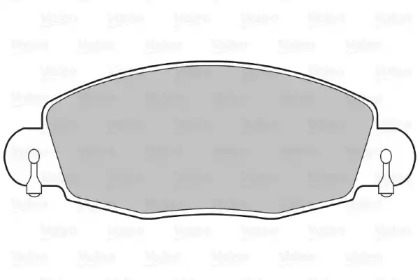 Тормозные колодки VALEO для FORD TRANSIT c бортовой платформой/ходовая часть (FM_ _, FN_ _) 2.0 DI (F_E_, F_F_)