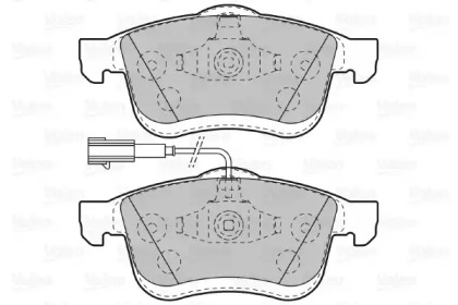 Тормозные колодки VALEO для FIAT DOBLO вэн (263_) 1.4