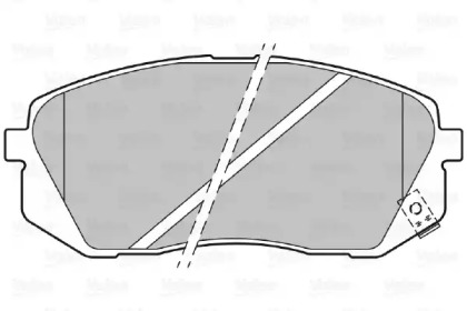Тормозные колодки VALEO для KIA SOUL II (PS) 1.6 CRDi 136