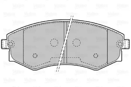 Тормозные колодки VALEO для DAEWOO MUSSO (FJ) 2.9 D 4x4