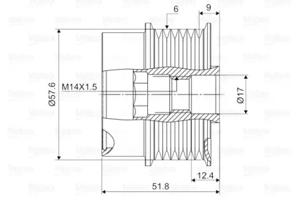 Генератор VALEO для LAND ROVER DISCOVERY III (L319) 2.7 TD 4x4