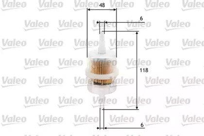 Топливный фильтр VALEO для VW GOLF II (19E, 1G1) 1.8 i Cat Syncro
