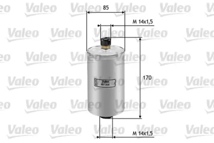 Топливный фильтр VALEO для VW GOLF II (19E, 1G1) 1.8 GTI 16V