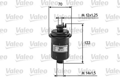 Топливный фильтр VALEO для MITSUBISHI SPACE WAGON (D0_V/W) 2.0 4WD (D08W)