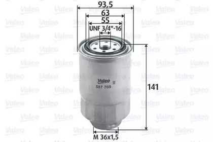 Топливный фильтр VALEO для NISSAN CABSTAR E (TL_, VL_) 90.32 (TL0)
