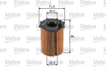 Масляный фильтр VALEO для VOLVO C30 1.6 D2