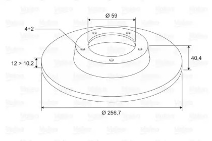 Дисковой тормозной механизм VALEO для ALFA ROMEO 146 (930_) 1.9 TD (930.B4A)