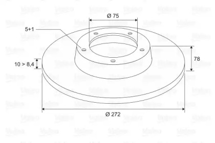 Тормозной диск VALEO для BMW 3 Compact (E36) 318 ti