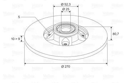 Подшипник ступицы колеса VALEO для RENAULT MEGANE II Coupé-Cabriolet (EM0/1_) 2.0 dCi