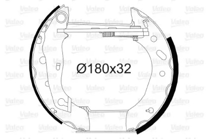 Барабанный тормозной механизм VALEO для MAZDA 121 III (JASM, JBSM) 1.8 D