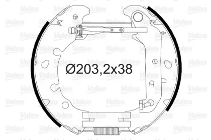 Тормозная колодка / накладка VALEO для FORD FIESTA V Van 1.4 TDCi