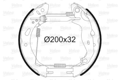Тормозная колодка / накладка VALEO для FORD FIESTA VI 1.5 TDCi