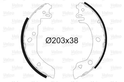 Барабанный тормозной механизм VALEO для FORD FIESTA III (GFJ) 1.6