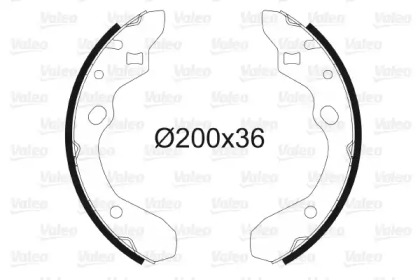 Барабанный тормозной механизм VALEO для MAZDA MX-3 (EC) 1.6 i