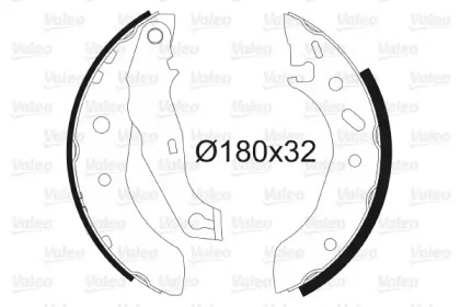 Барабанный тормозной механизм VALEO для MAZDA 121 III (JASM, JBSM) 1.8 D
