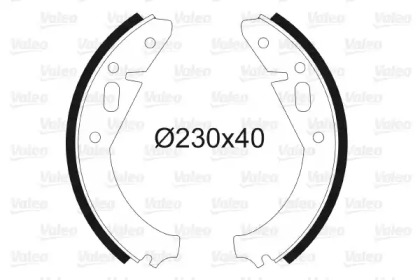 Тормозная колодка / накладка VALEO для SKODA 110 1.1 L