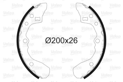 Барабанный тормозной механизм VALEO для MAZDA 323 III Hatchback (BF) 1.7 D