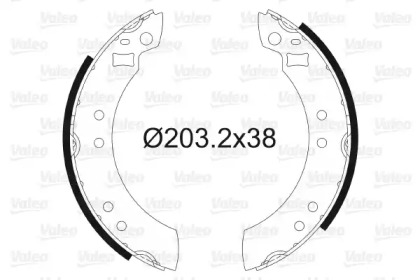 Барабанный тормозной механизм VALEO для FORD ESCORT II Turnier 1.1