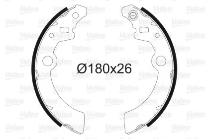 Тормозная колодка / накладка VALEO для SUZUKI WAGON R+ (MM) 1.3 (RB 413)