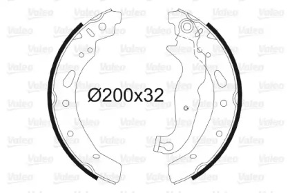 Тормозная колодка / накладка VALEO для FORD KA (RU8) 1.2