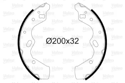 Тормозная колодка / накладка VALEO для MAZDA 121 II (DB) 1.3 16V