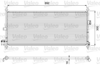 Конденсатор VALEO для NISSAN PRIMERA Hatchback (P12) 1.6
