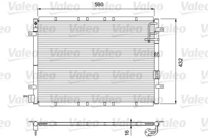 Конденсатор VALEO для KIA SORENTO I (JC) 2.5 CRDi