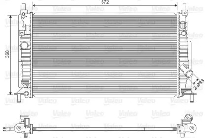 Водяной радиатор VALEO для MAZDA 3 седан (BL) 1.6 MZR