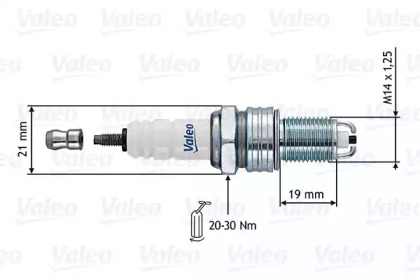 Свеча зажигания VALEO для VW CADDY II Variant (9K9B) 1.4