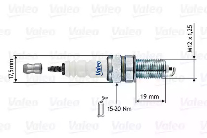 Свеча зажигания VALEO для CHEVROLET AVEO седан (T250, T255) 1.2 LPG