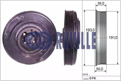 Ремни RUVILLE для VW CRAFTER 30-50 c бортовой платформой/ходовая часть (2F_) 2.5 TDI