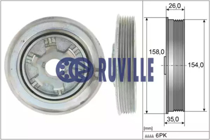 Ремни RUVILLE для PEUGEOT 4007 (GP_) 2.2 HDi