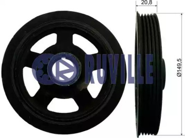 Ременный привод RUVILLE для KIA SOUL (AM) 1.6 CRDi 115