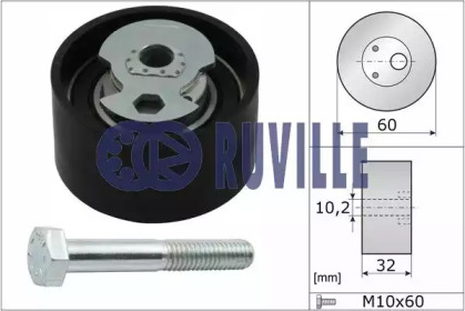 Ролик натяжителя RUVILLE для FORD TRANSIT Фургон (E_ _) 2.5 DI (EAL, EAS)
